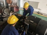 陽極分公司成型車間檢修班成功處置熱媒主循環(huán)泵電機故障